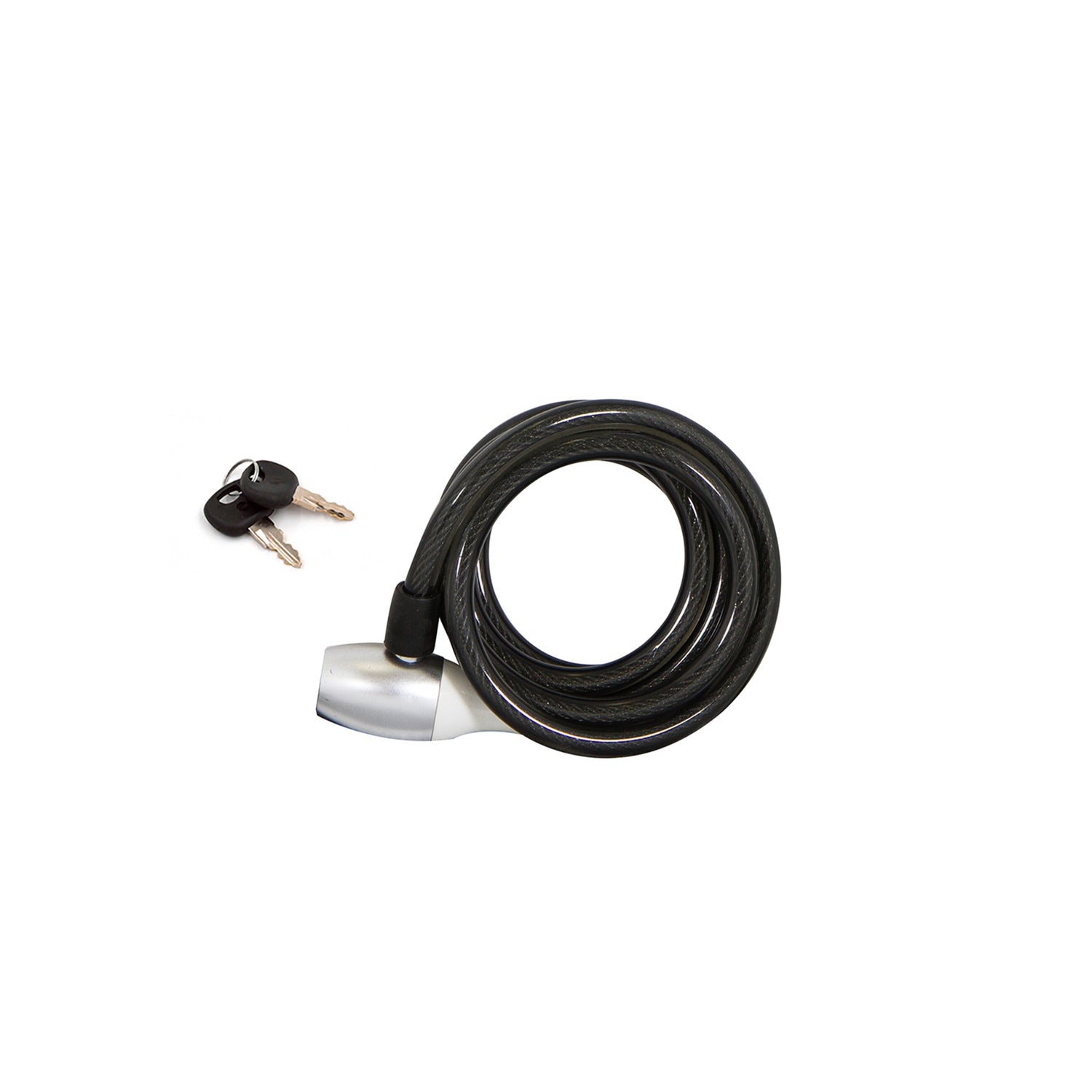 Spartan Cable Lock 180cm - Silver - Cyclesouq.com