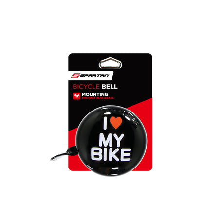 Spartan "I Love My Bike" Bell - Black - Cyclesouq.com