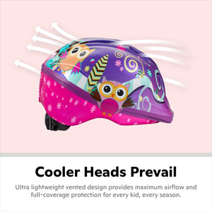 Schwinn Toddler G Classic Helmet Purple Owls