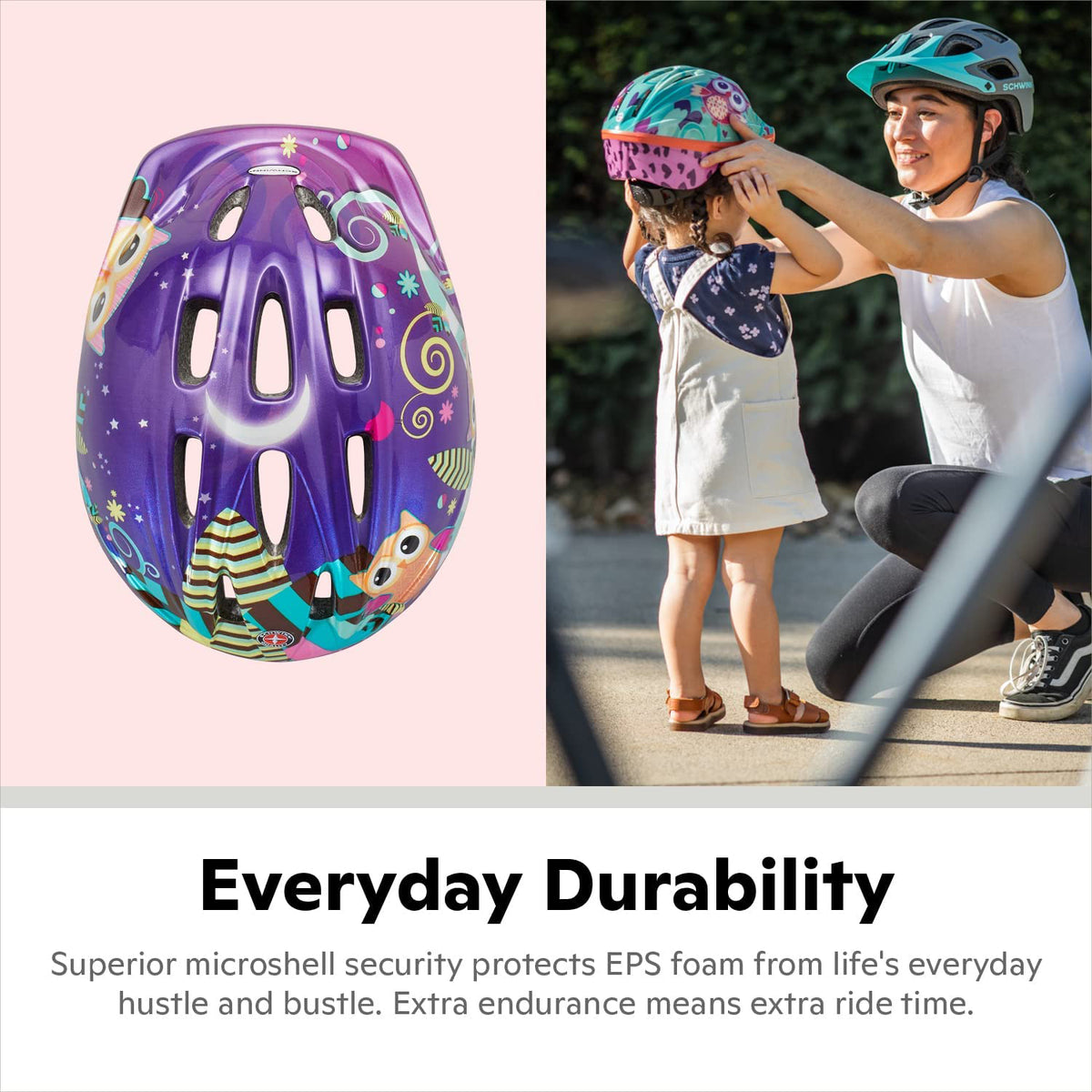 Schwinn Toddler G Classic Helmet Purple Owls