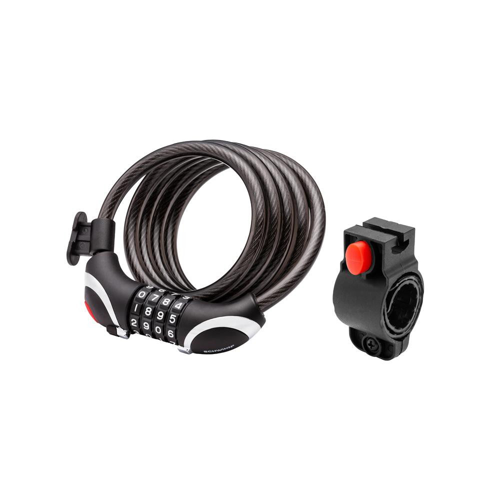 Schwinn - 5Ft x 10mm Black Combination Cable Lock - Cyclesouq.com