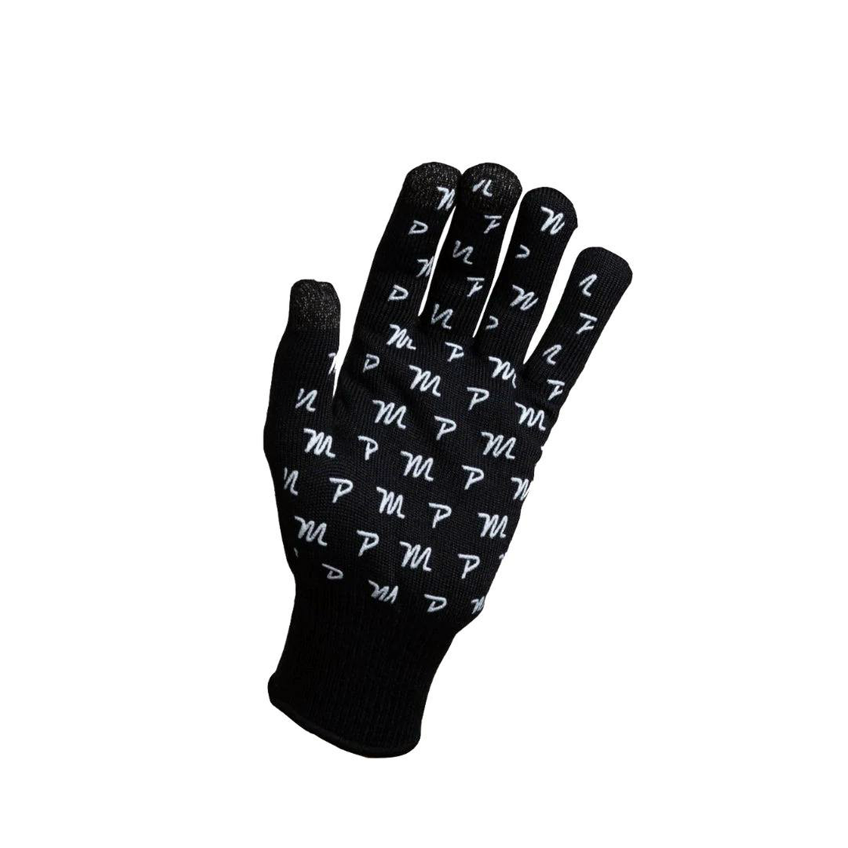 Pedal Mafia Woolen Blend Long Finger Glove - Black / White
