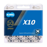 KMC X10 10 Speed Chain Silver / Black