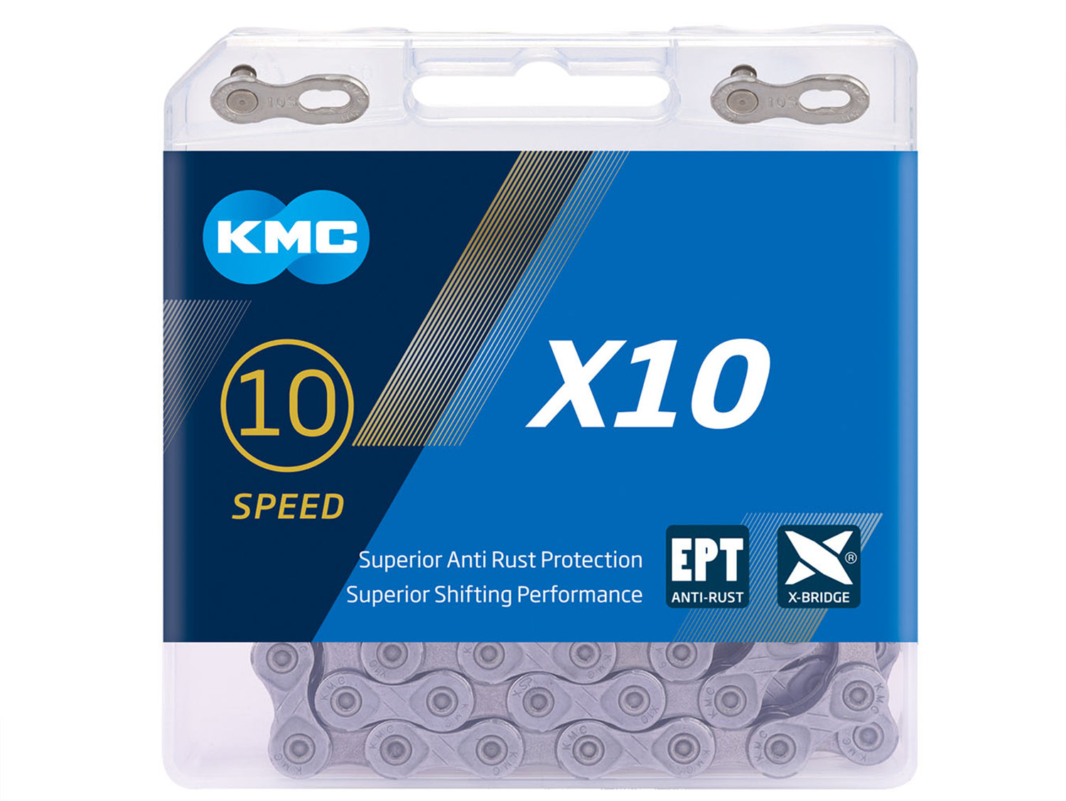 KMC X10EPT 10 Speed Chain Silver