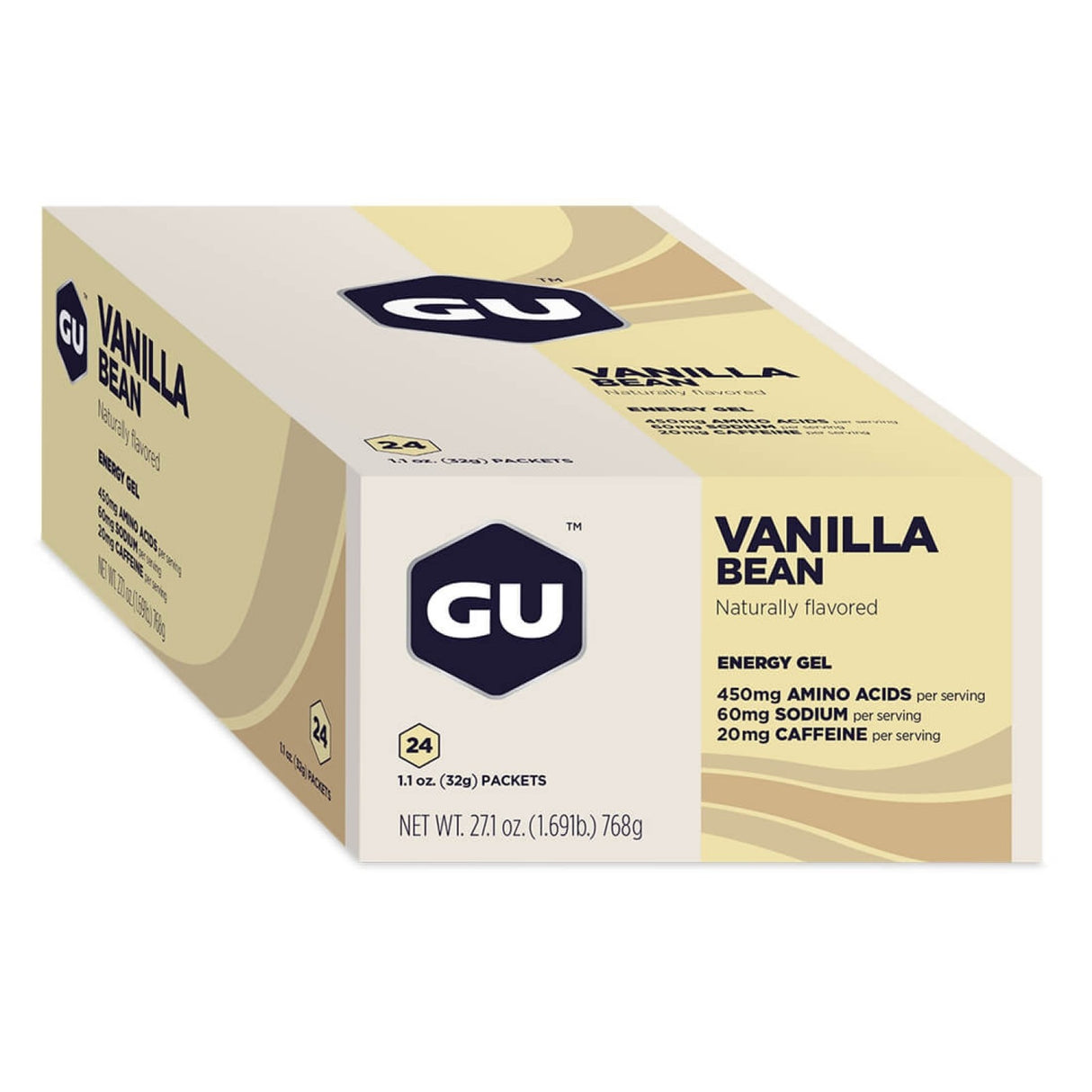 GU Energy Gel - Vanilla Bean (24 x 32g)
