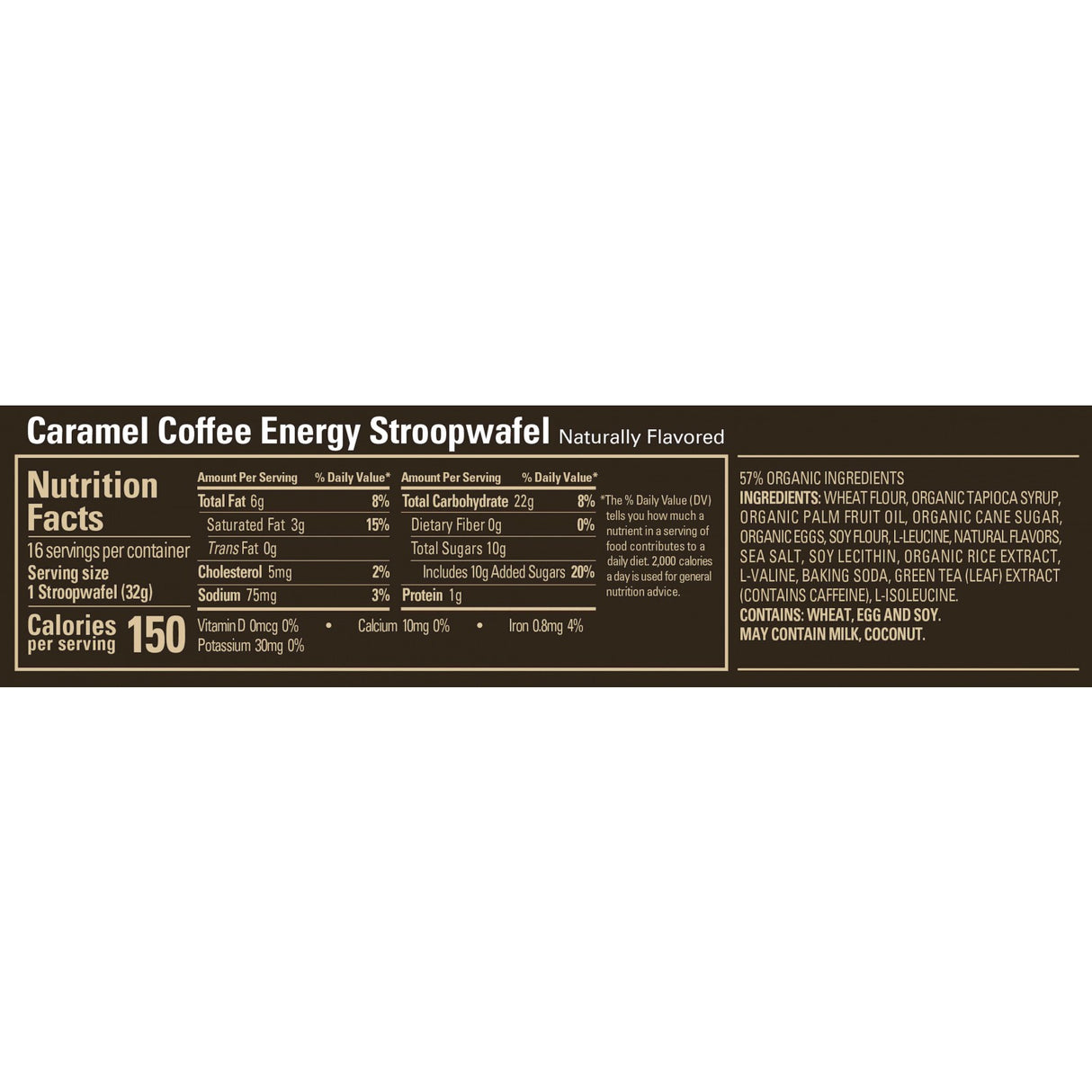 GU Energy Stroopwafel - Caramel Coffee (16 x 30g)