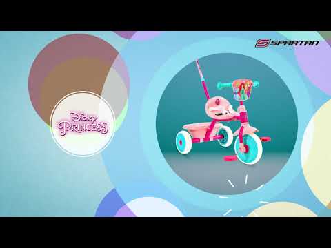 Spartan Disney Princess Children's Tricycle with Pushbar