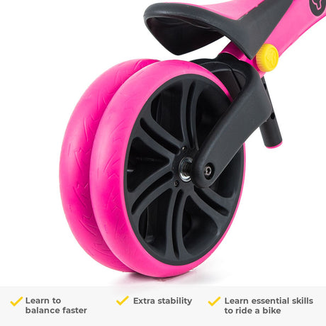 Yvolution - Y Velo Junior Balance Bike - Pink - Cyclesouq.com